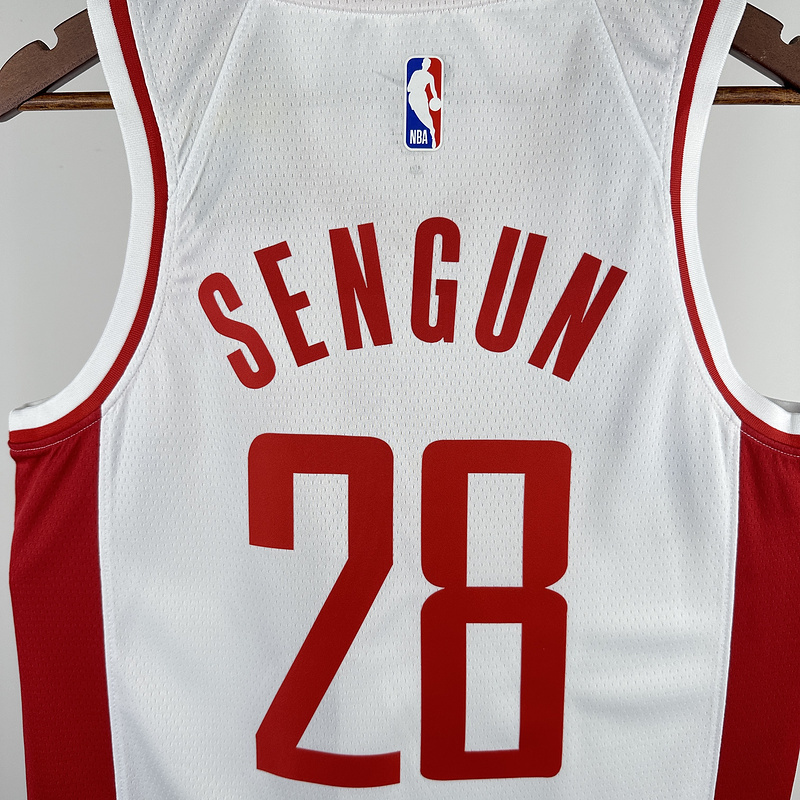 2023 NBA Houston Rockets 28 SENGUN Basketball Jersey
