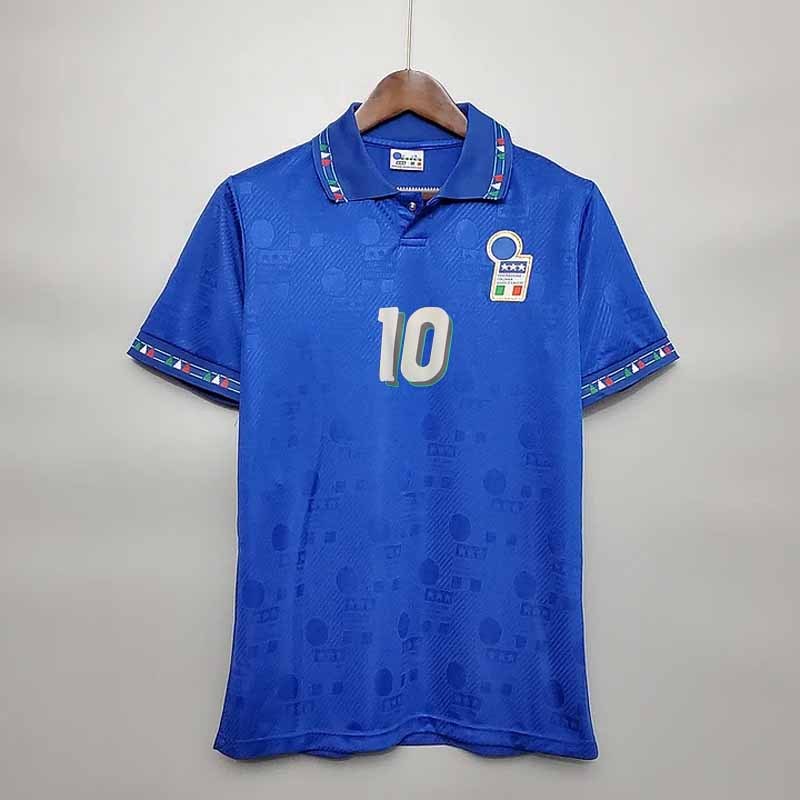 Retro Italy 1994 home  R.BAGGIO MALDINI Football jersey retro