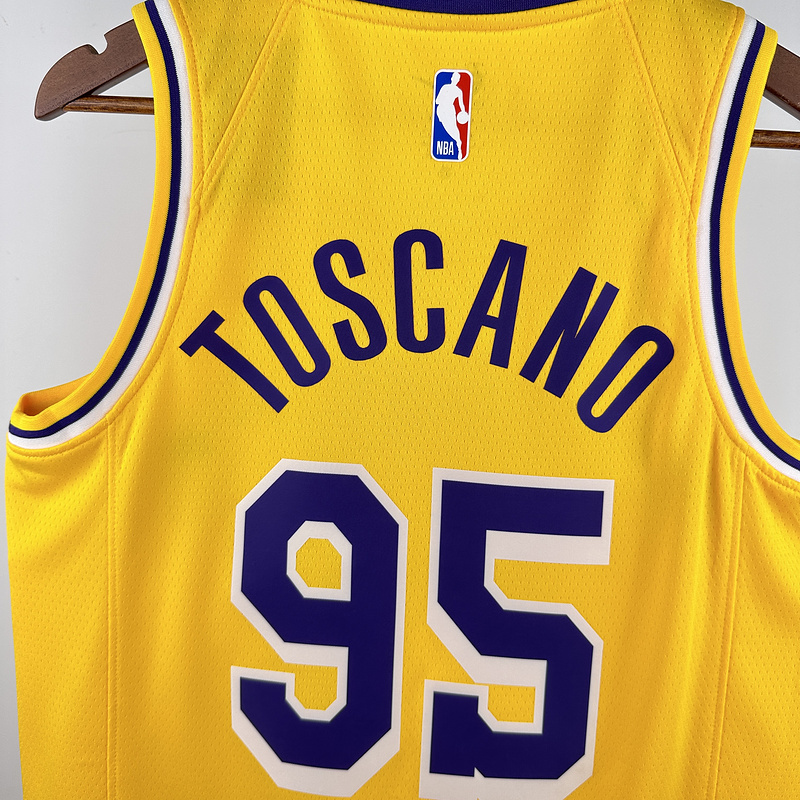 2023 NBA Lakers 95 TOSCANO Basketball Jersey