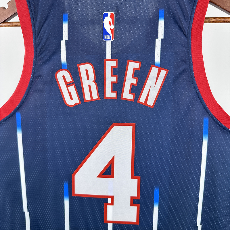 2023 NBA Houston Rockets 4 GREEN Basketball Jersey