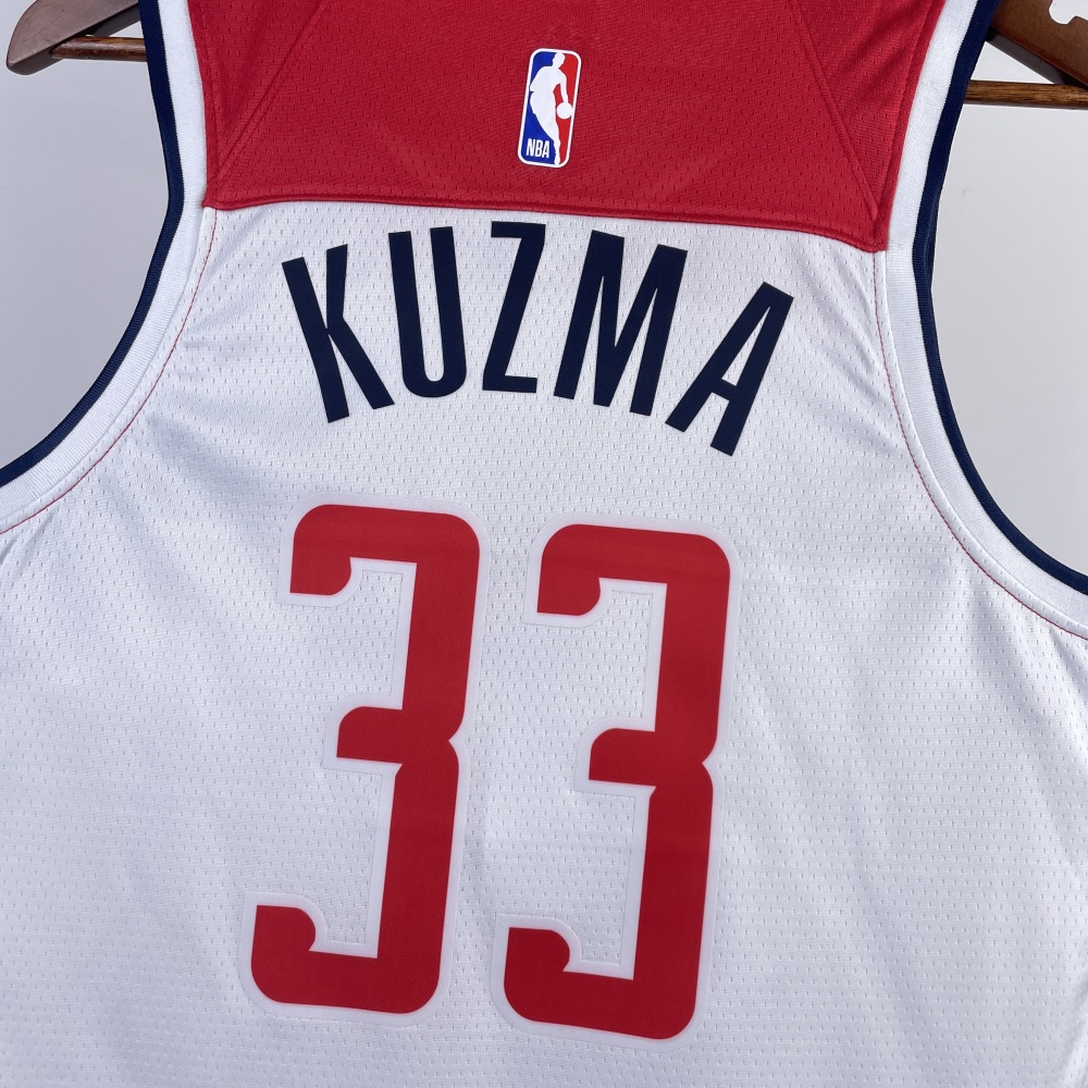 2023 NBA Washington Wizards 33 Kuzma Basketball Jersey