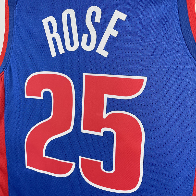 2023 NBA Detroit Pistons 25 ROSE Basketball Jersey