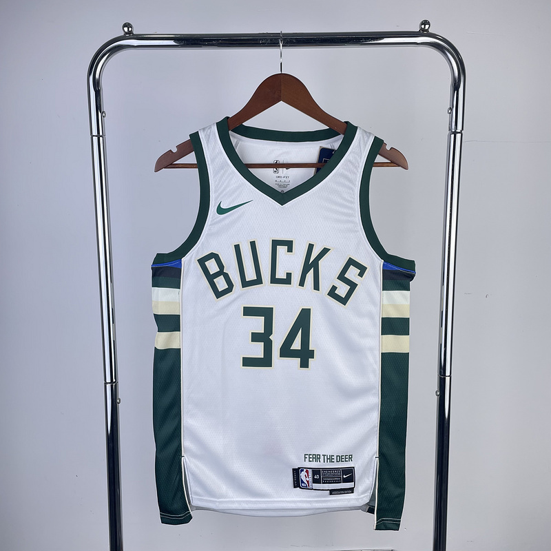 2023 NBA Milwaukee Bucks (34 ANTETOKOUNMPO) Basketball Jersey