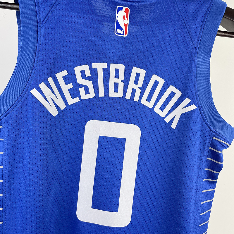 2023 NBA LA Clippers kids 0 WESTBROOK Basketball Jersey