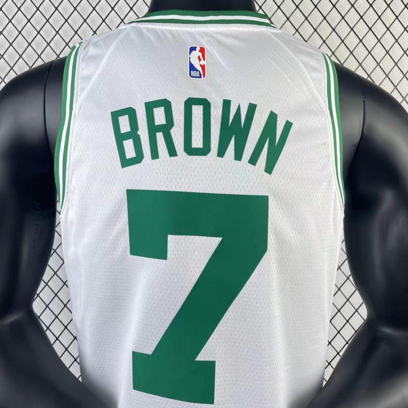 2023 NBA Boston Celtics 7 BROWN Basketball Jersey