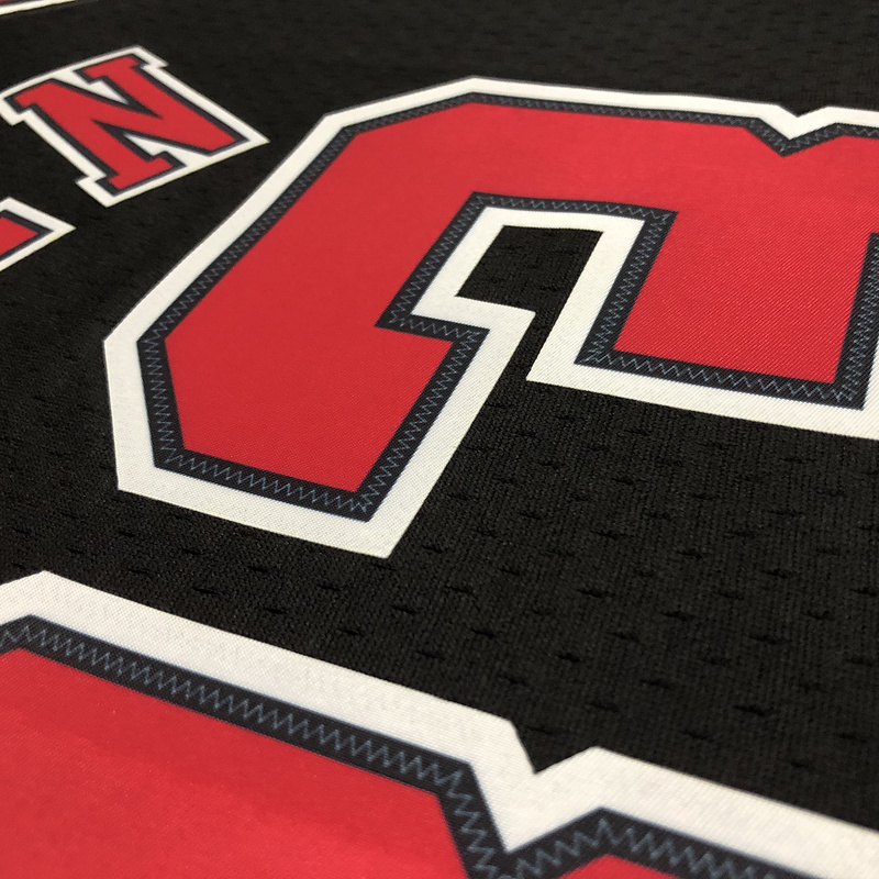 1997-98 NBA Chicago Bulls 33 PIPPEN Black  Basketball Jersey