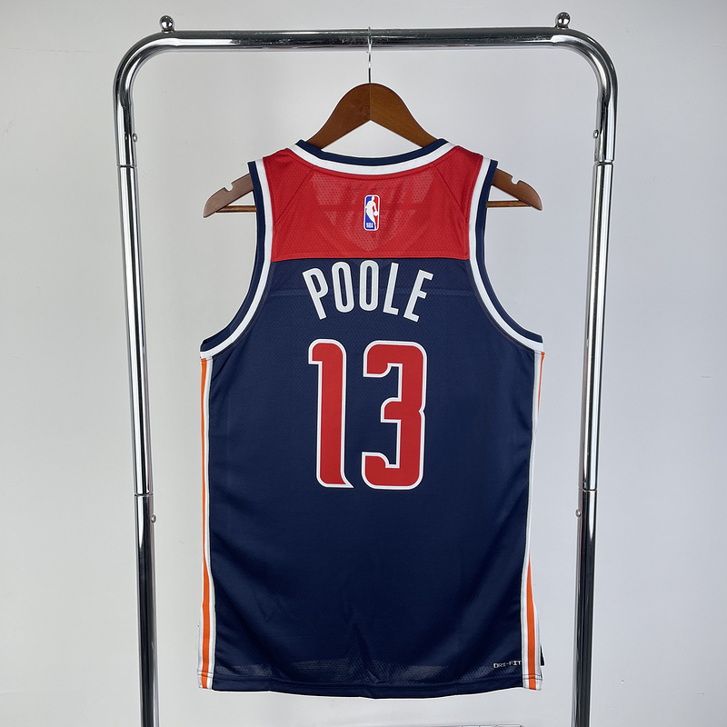2023 NBA Washington Wizards 13 Poole Basketball Jersey