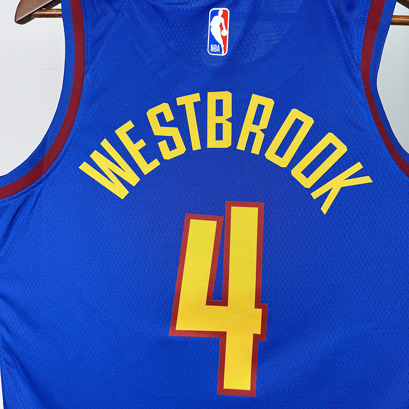 2023 NBA Denver Nuggets 4 WESTBOOK Basketball Jersey