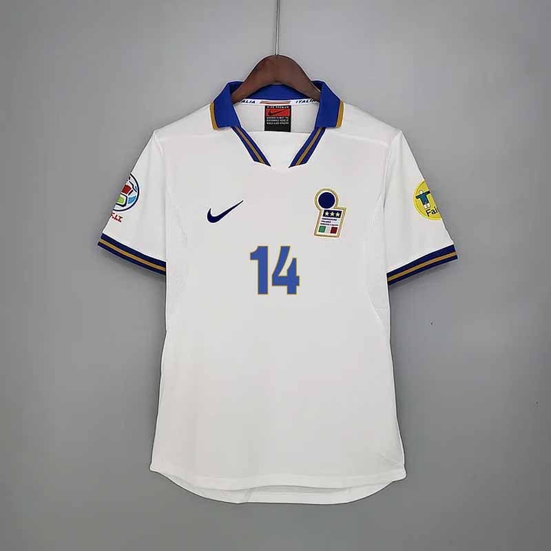 Retro Italy 1996 away MALDINI ZOLA DI MATTEO DEL PIERO Football jersey retro