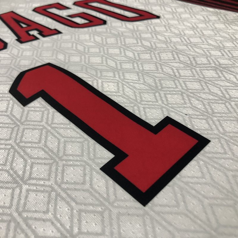 2023 NBA Chicago Bulls (1 ROSE) Basketball Jersey