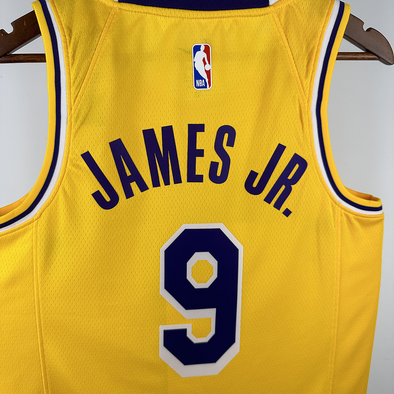 2023 NBA Lakers 9 JAMES JR Basketball Jersey