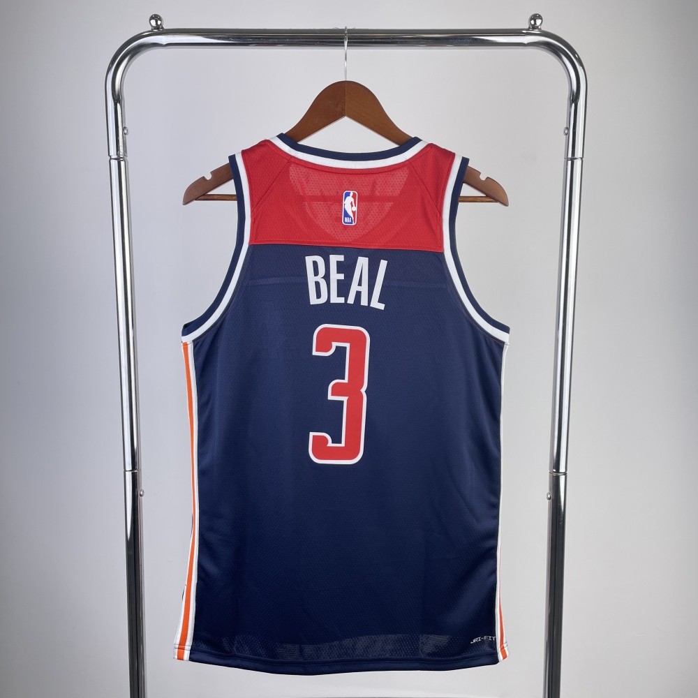 2023 NBA Washington Wizards 3 BEAL Basketball Jersey