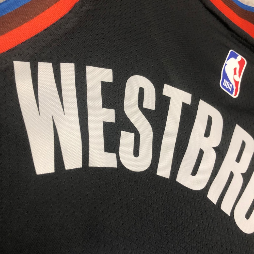 2023 NBA Oklahoma City Thunder 0 Westbrook Basketball Jersey