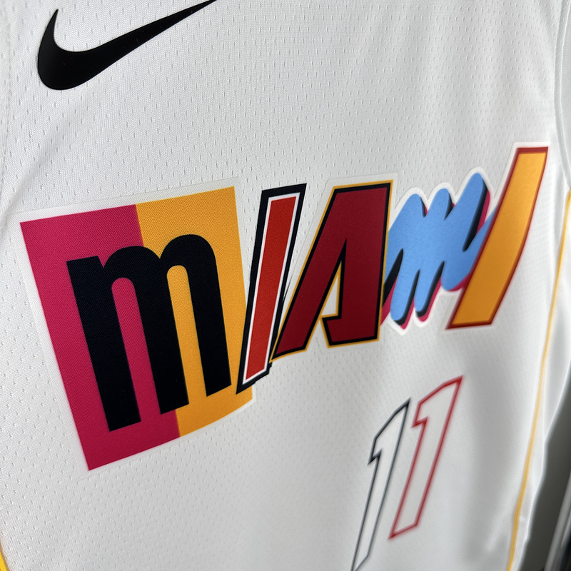2023 NBA Miami Heat 11 JAQUEZ JR. Basketball Jersey