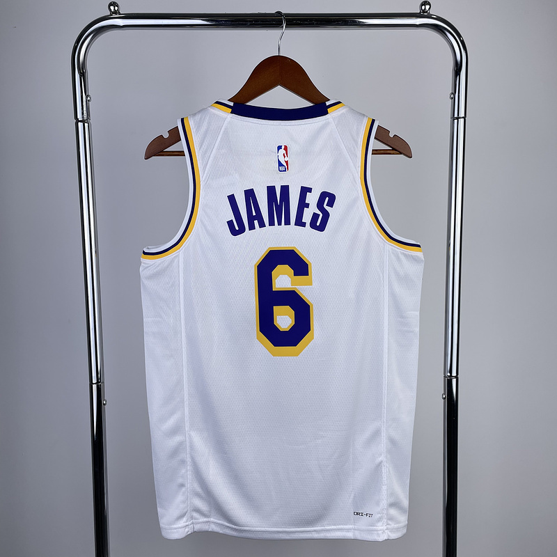 2023 NBA Lakers 6 JAMES Basketball Jersey