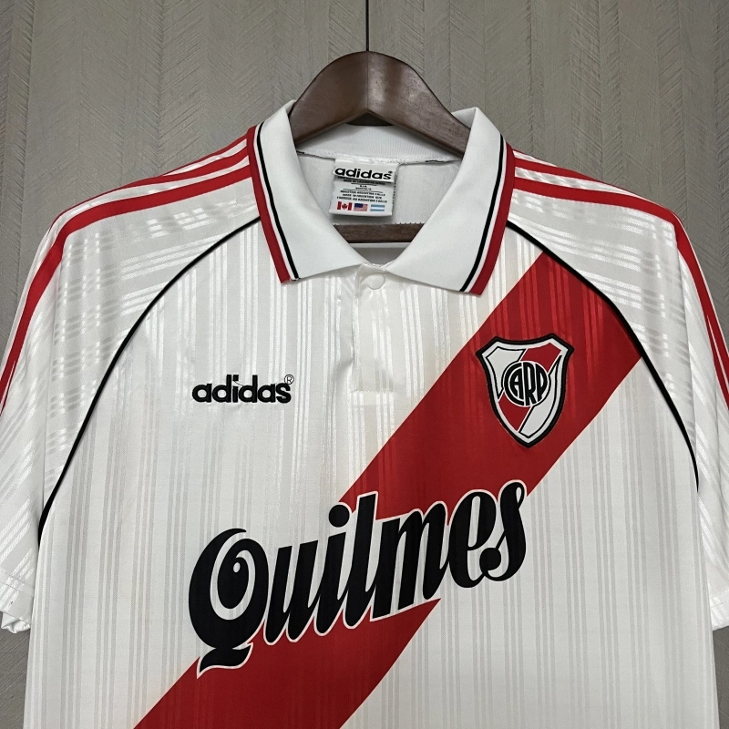 Retro 1995-96 River Plate Home football jersey retro