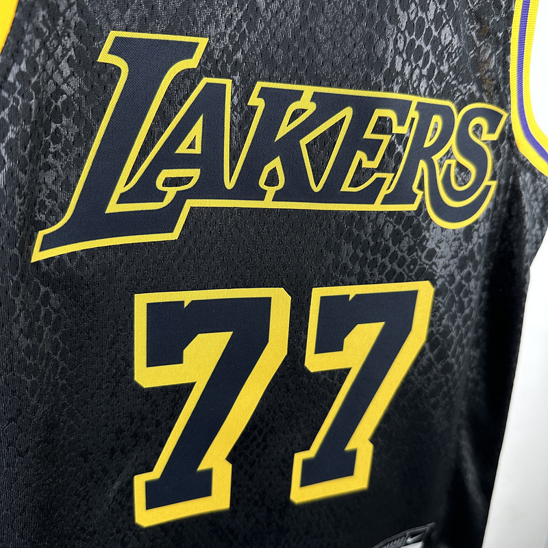 Kids 2023 NBA Lakers 77 DONCIC Basketball Jersey