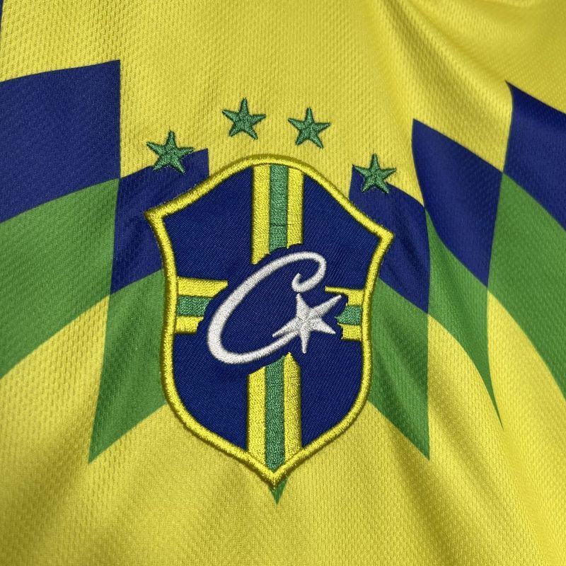 Retro 1995 Brazil home Corteiz Football jersey retro