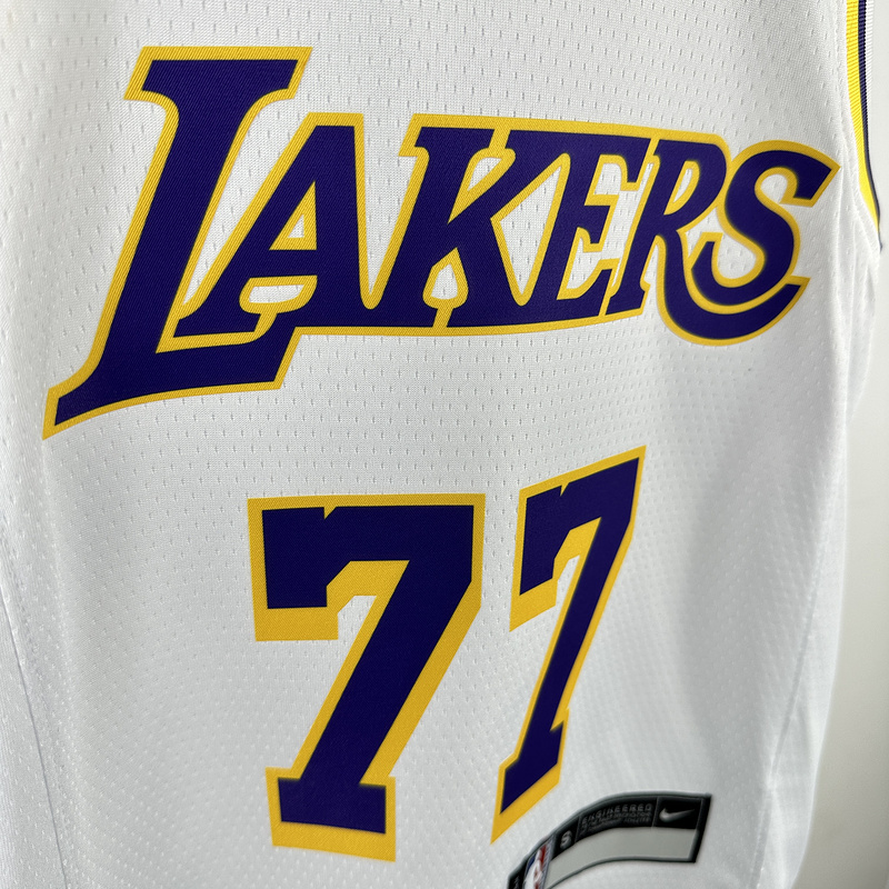 Kids 2023 NBA Lakers 77 DONCIC Basketball Jersey