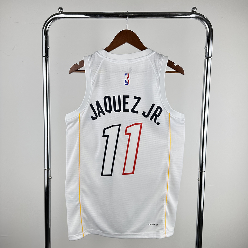2023 NBA Miami Heat 11 JAQUEZ JR. Basketball Jersey