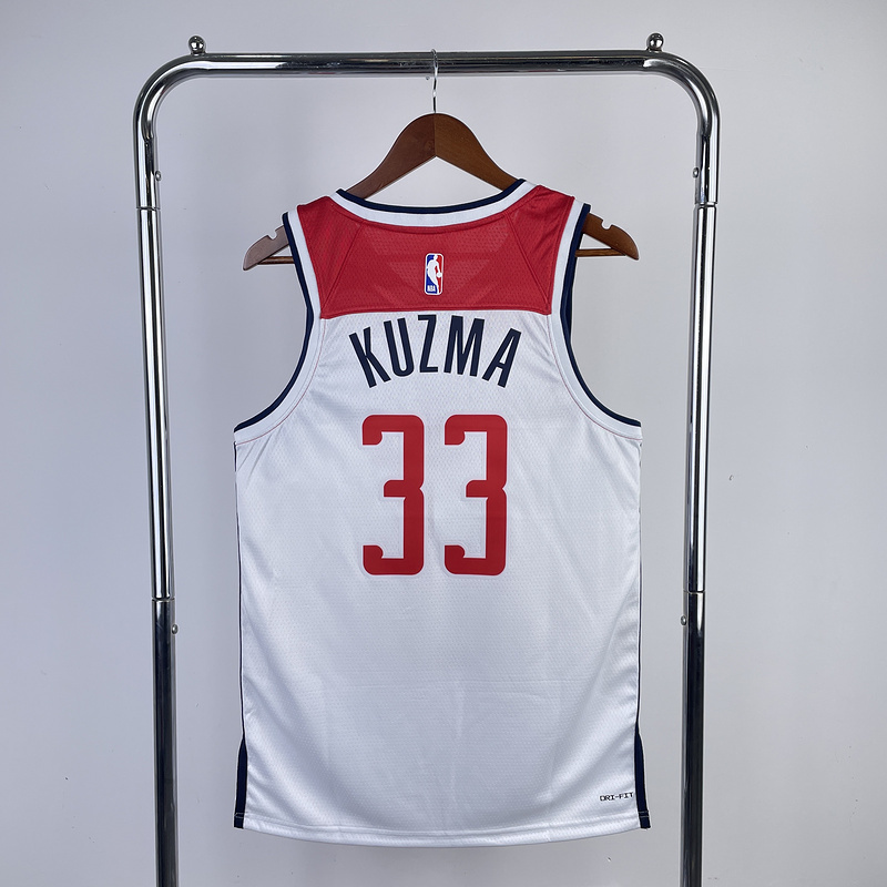 2023 NBA Washington Wizards 33 Kuzma Basketball Jersey