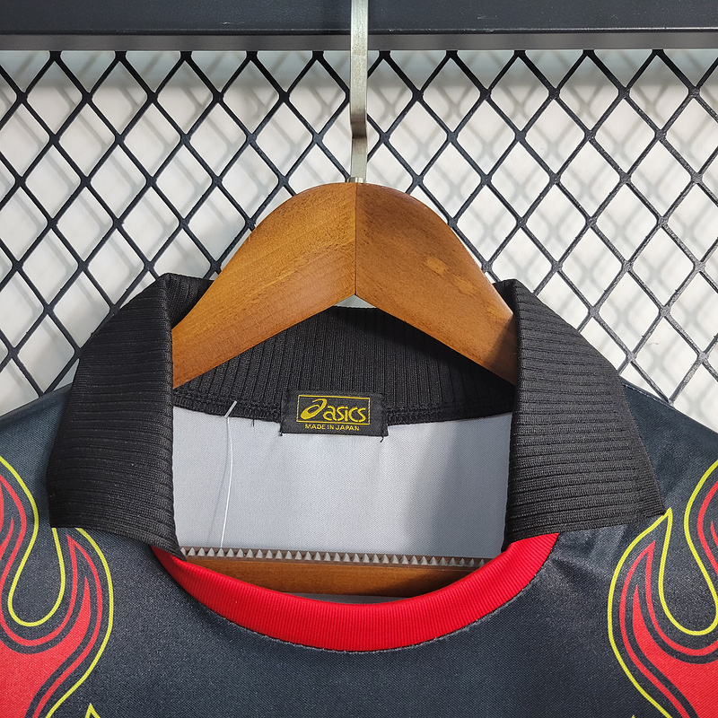 Retro 1998 japan Goalkeeper Red Flame Football jersey retro