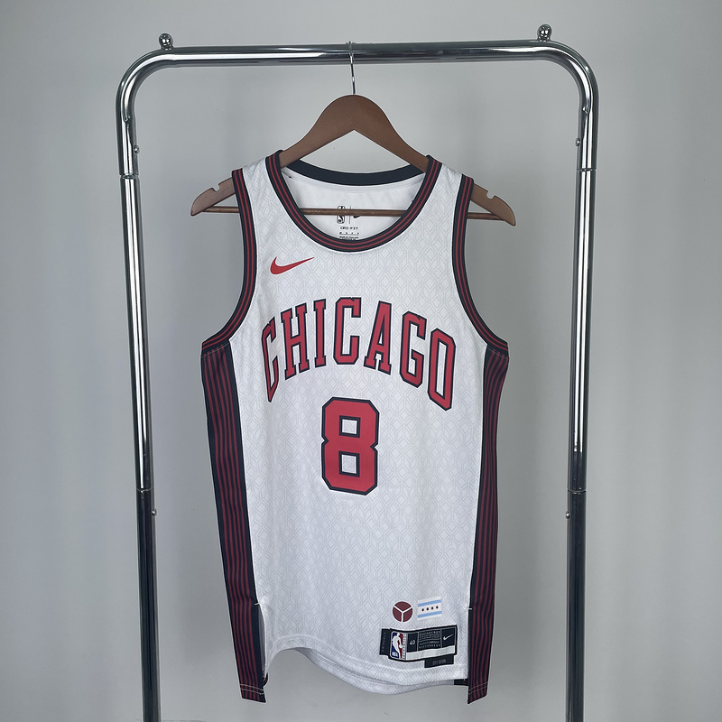 2023 NBA Chicago Bulls (8 LAVINE) Basketball Jersey