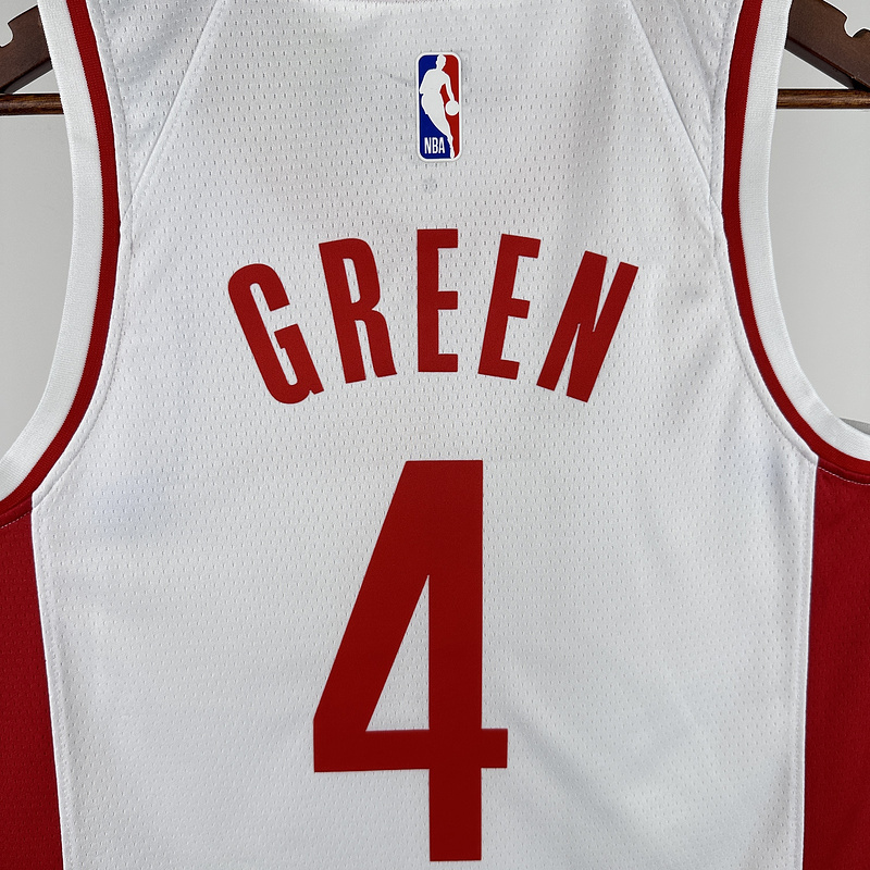 2023 NBA Houston Rockets 4 GREEN Basketball Jersey