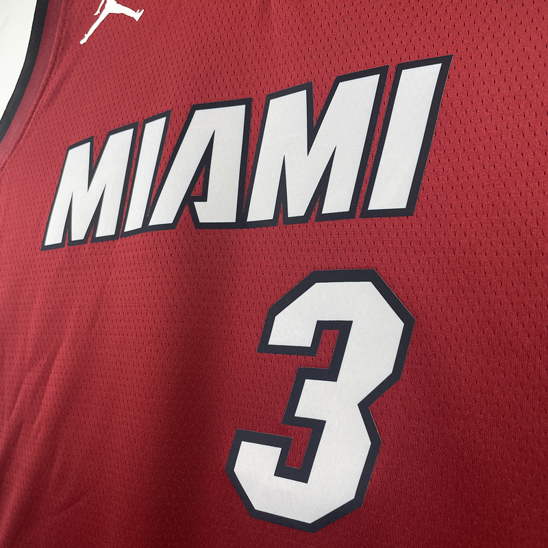 2023 NBA Miami Heat 3 WADE Basketball Jersey