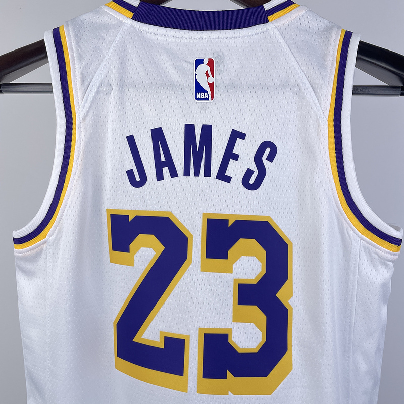 Kids 2023 NBA Lakers 23 JAMES Basketball Jersey