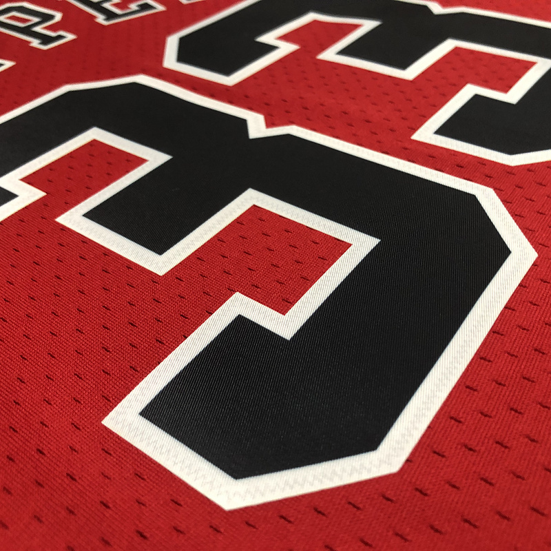 1997-98 NBA Chicago Bulls 33 PIPPEN Red Basketball Jersey