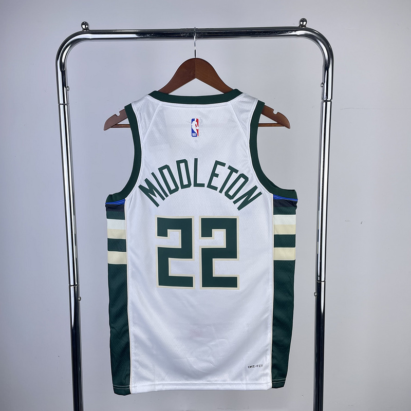 2023 NBA Milwaukee Bucks (22 MIDDLETON) Basketball Jersey