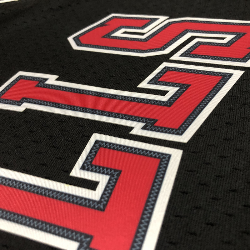 1997-98 NBA Chicago Bulls 23 JORDAN Black Basketball Jersey