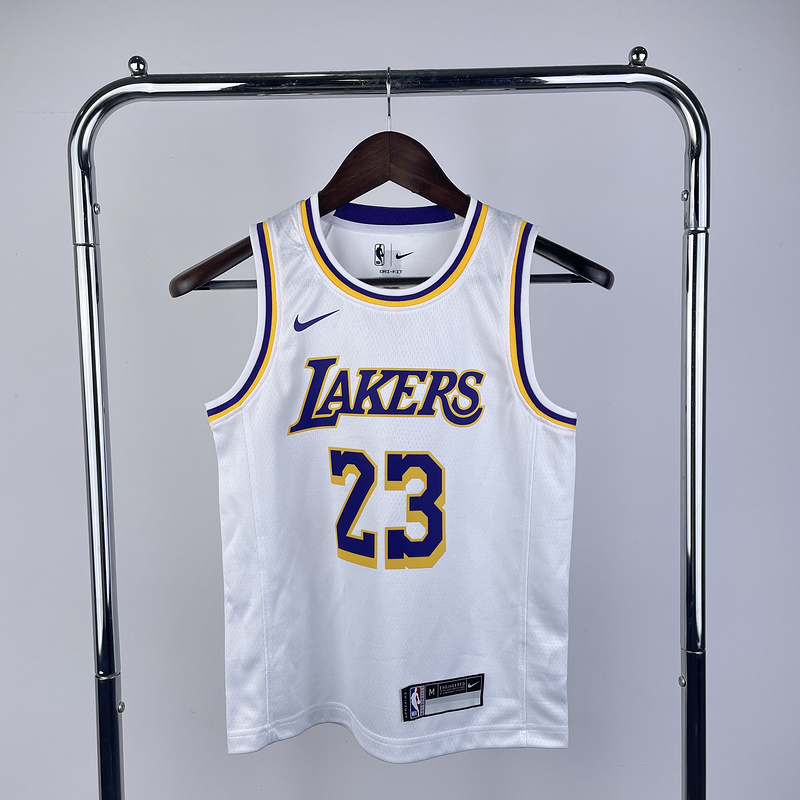 Kids 2023 NBA Lakers 23 JAMES Basketball Jersey