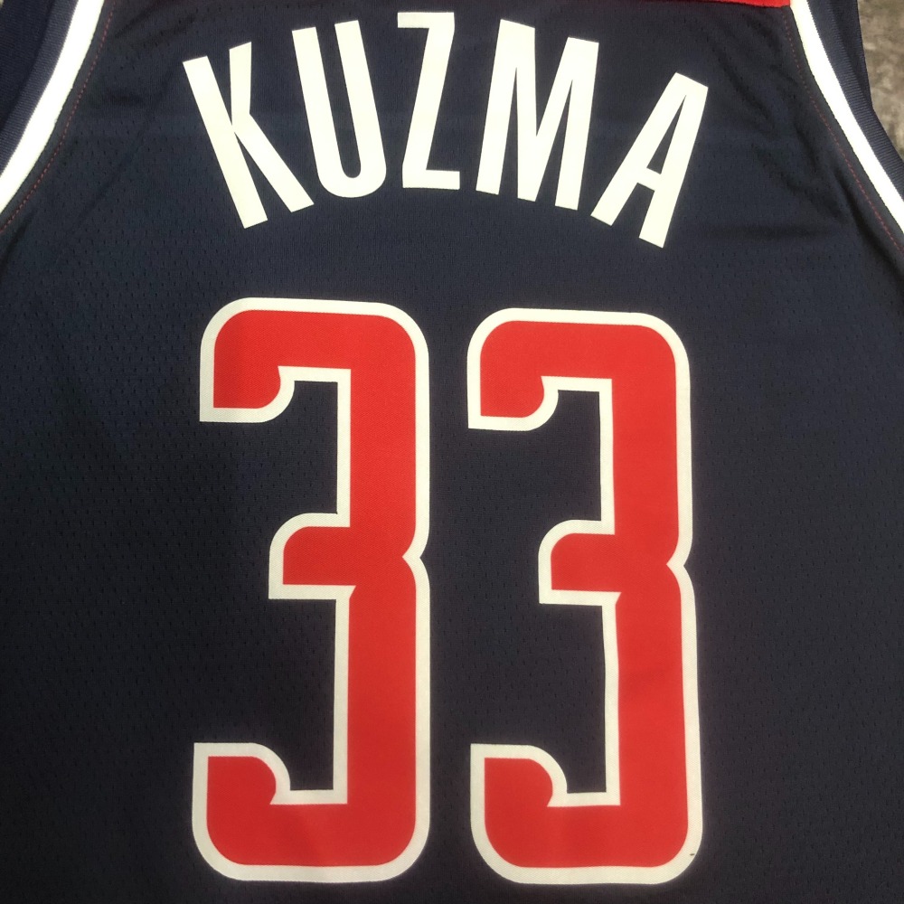 2023 NBA Washington Wizards 33 Kuzma Basketball Jersey
