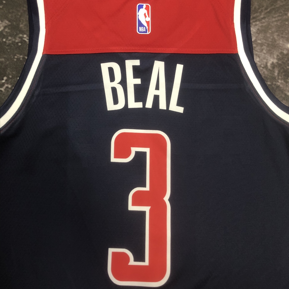 2023 NBA Washington Wizards 3 BEAL Basketball Jersey