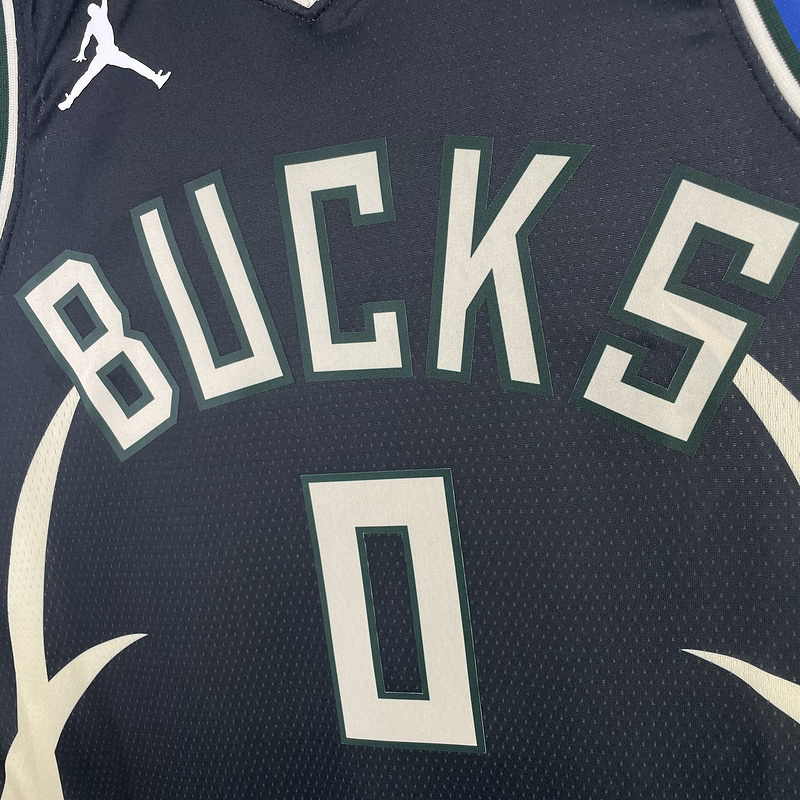 2023 NBA Milwaukee Bucks (0 LILLARD) Basketball Jersey