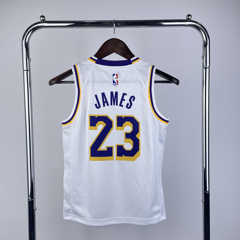Kids 2023 NBA Lakers 23 JAMES Basketball Jersey