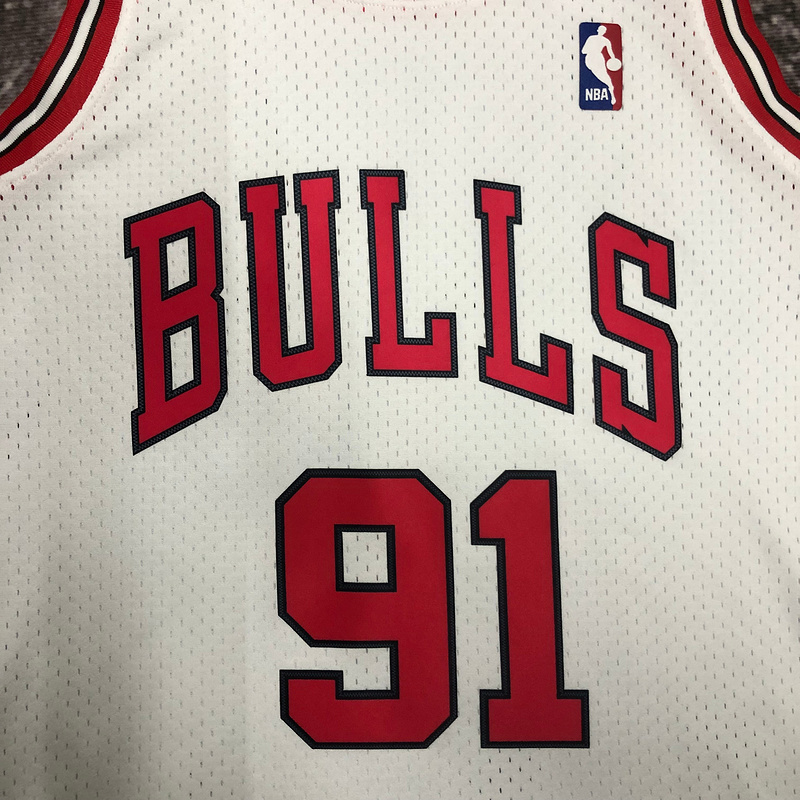 1997-98 NBA Chicago Bulls 91 RODMAN Basketball Jersey