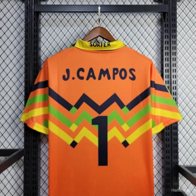 Retro 1994 Mexico Jorge Campos Home Green Goalkeeper Football jersey retro