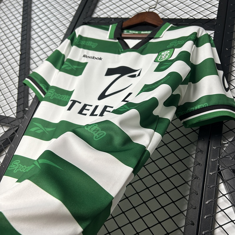 Retro 1999-00 Sporting Lisbon Home Football jersey retro