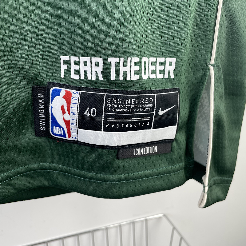 2023 NBA Milwaukee Bucks (0 LILLARD) Basketball Jersey