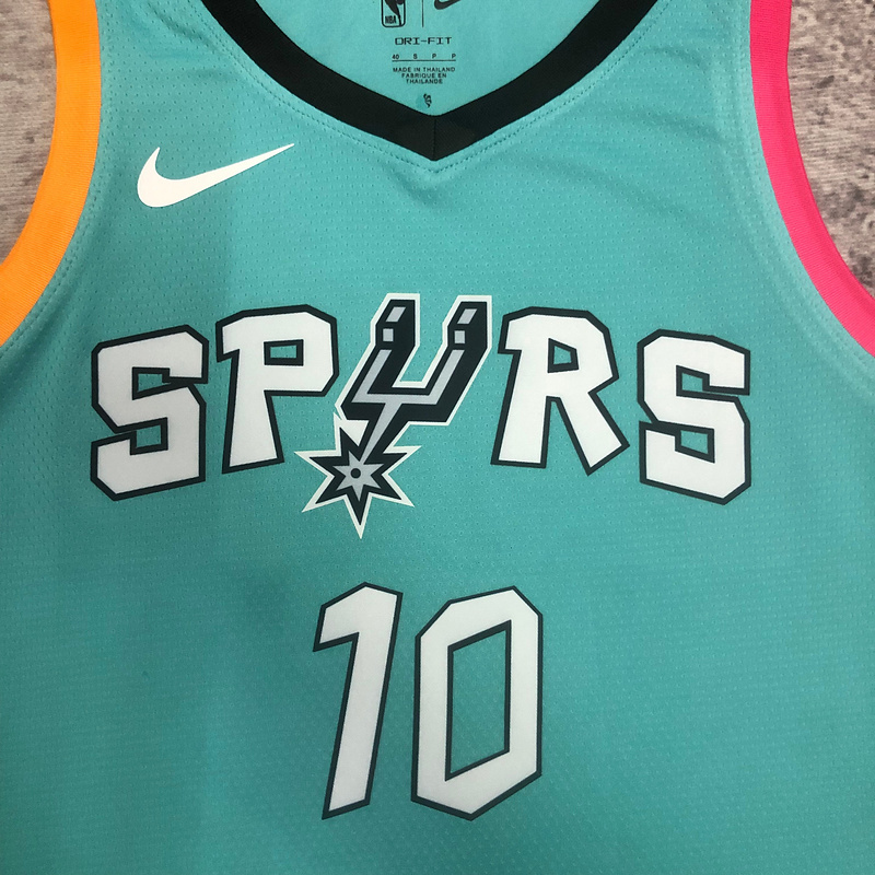 2023 NBA San Antonio Spurs 10 SOCHAN Basketball Jersey