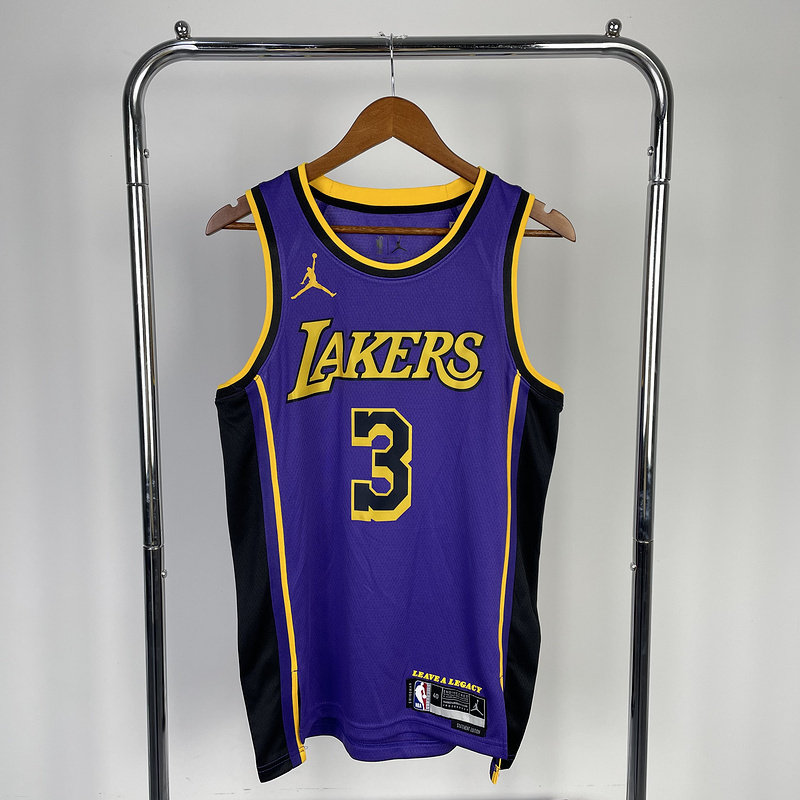 2023 NBA Lakers 3 DAVIS Basketball Jersey