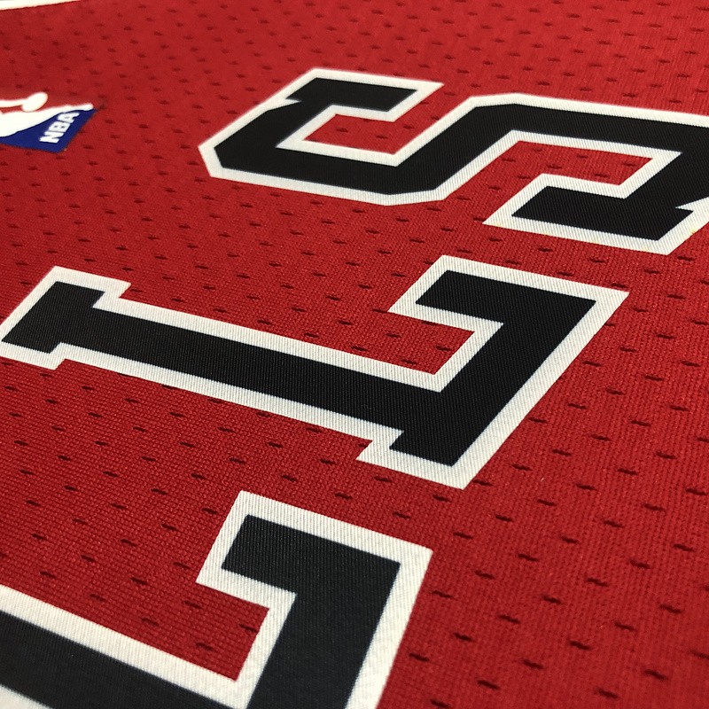1997-98 NBA Chicago Bulls 23 JORDAN Red Basketball Jersey