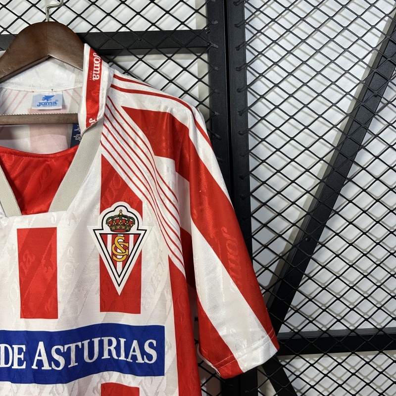 Retro 1994-95 Sporting Gijon Home Football jersey retro