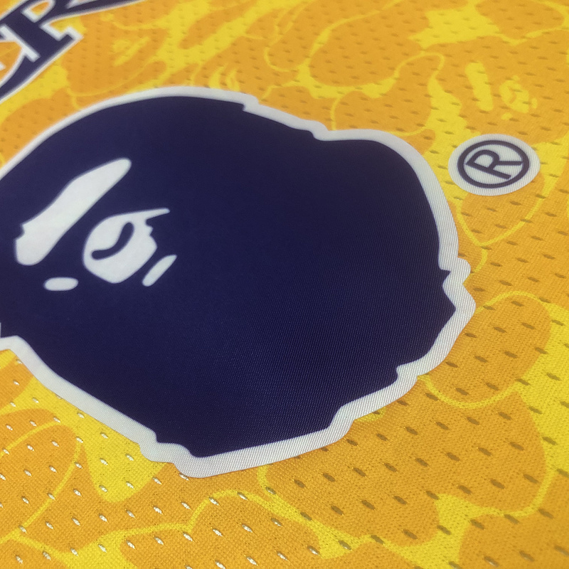 1996-97 NBA Lakers  93 BAPE Basketball Jersey