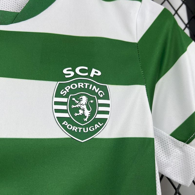 2025-26 Sporting Home Kids football jersey