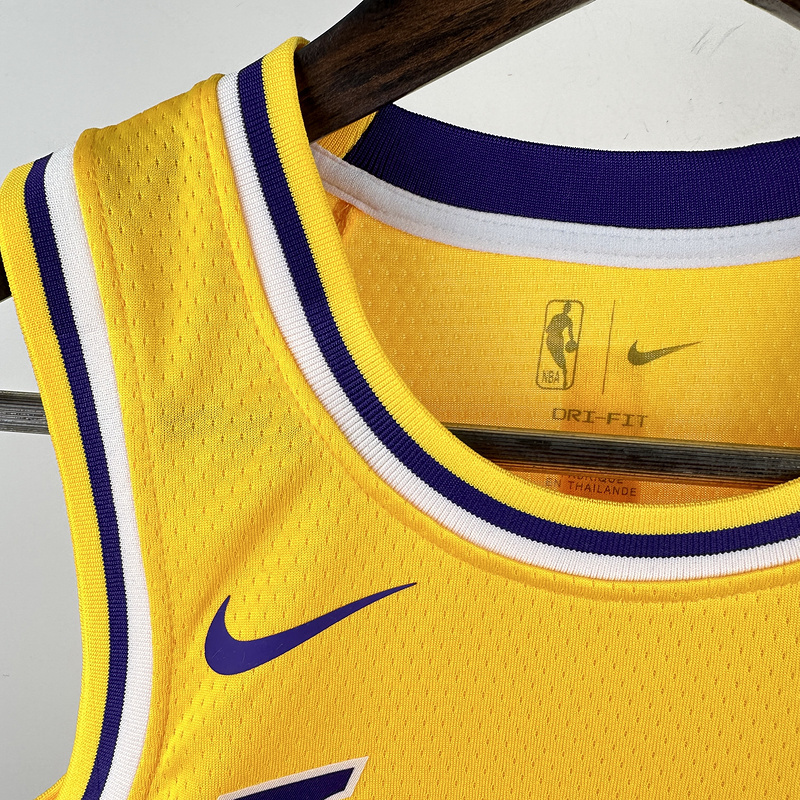 Kids 2023 NBA Lakers 77 DONCIC Basketball Jersey