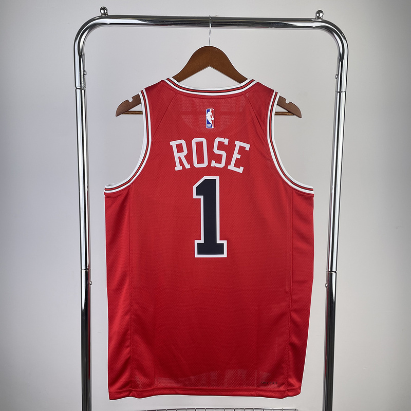 2023 NBA Chicago Bulls (1 ROSE) Basketball Jersey